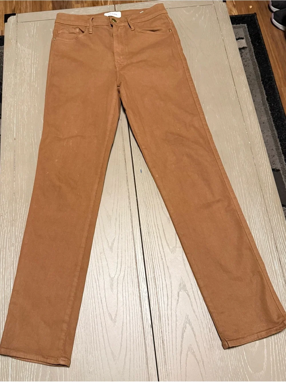 Frame Le Sylvie Slender Western Coastal Cowgirl Brown Jeans Women's Size 28 - Picture 3 of 12